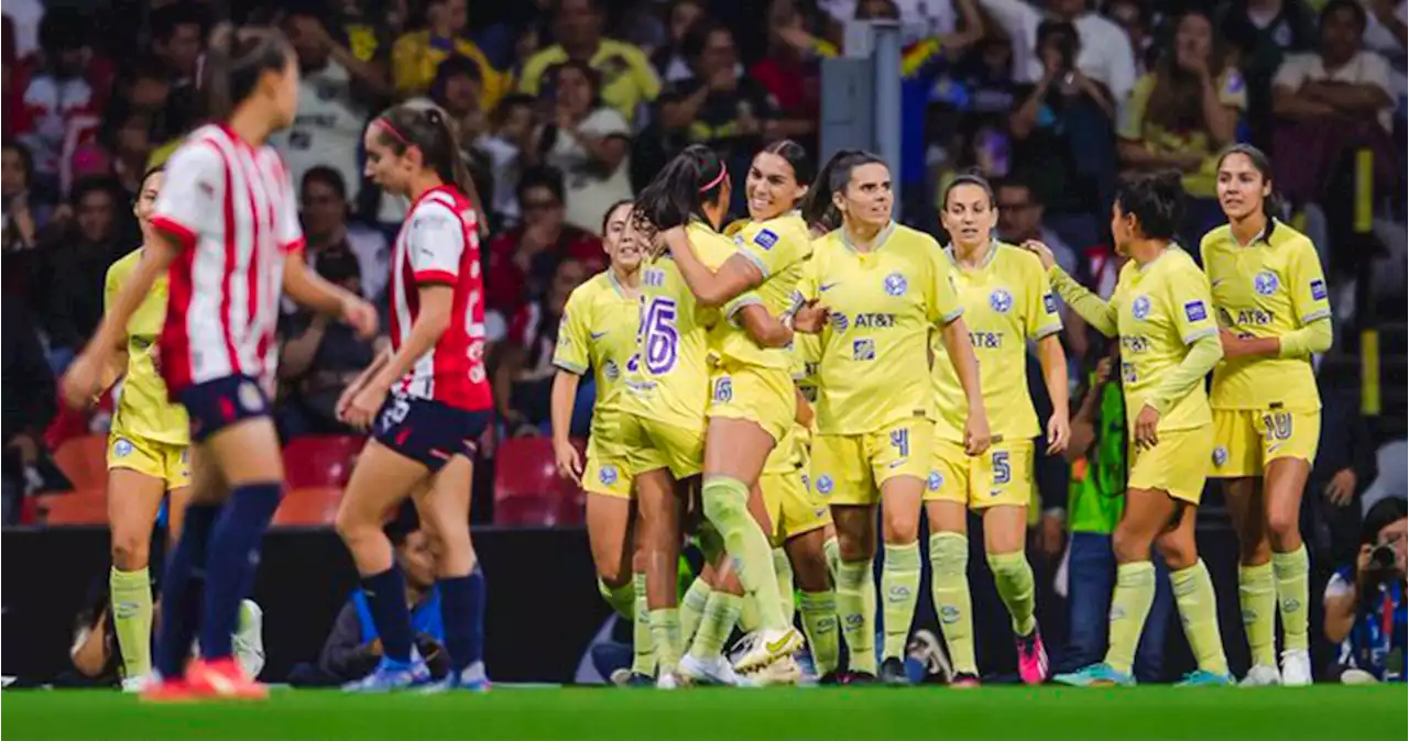 América Femenil acaba con el invicto de Chivas y se queda con el Clásico de México