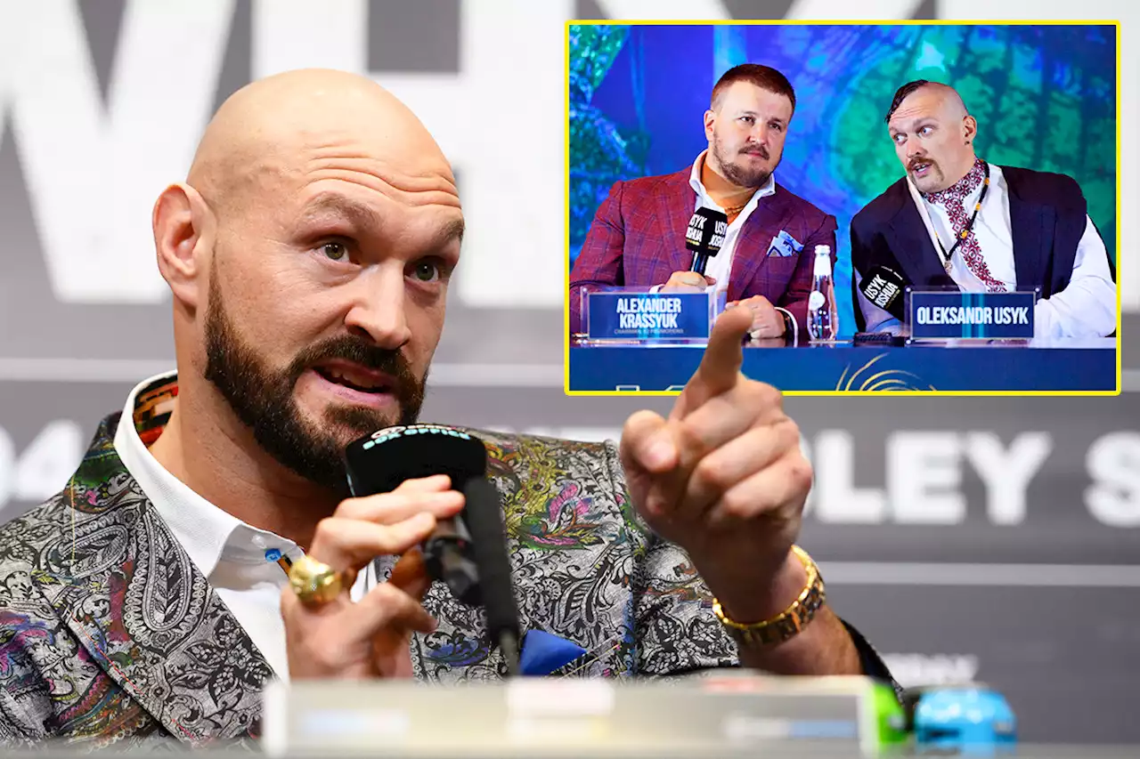 Fury hilariously trolled with Drake meme by Usyk's promoter Krassyuk after wife's dig