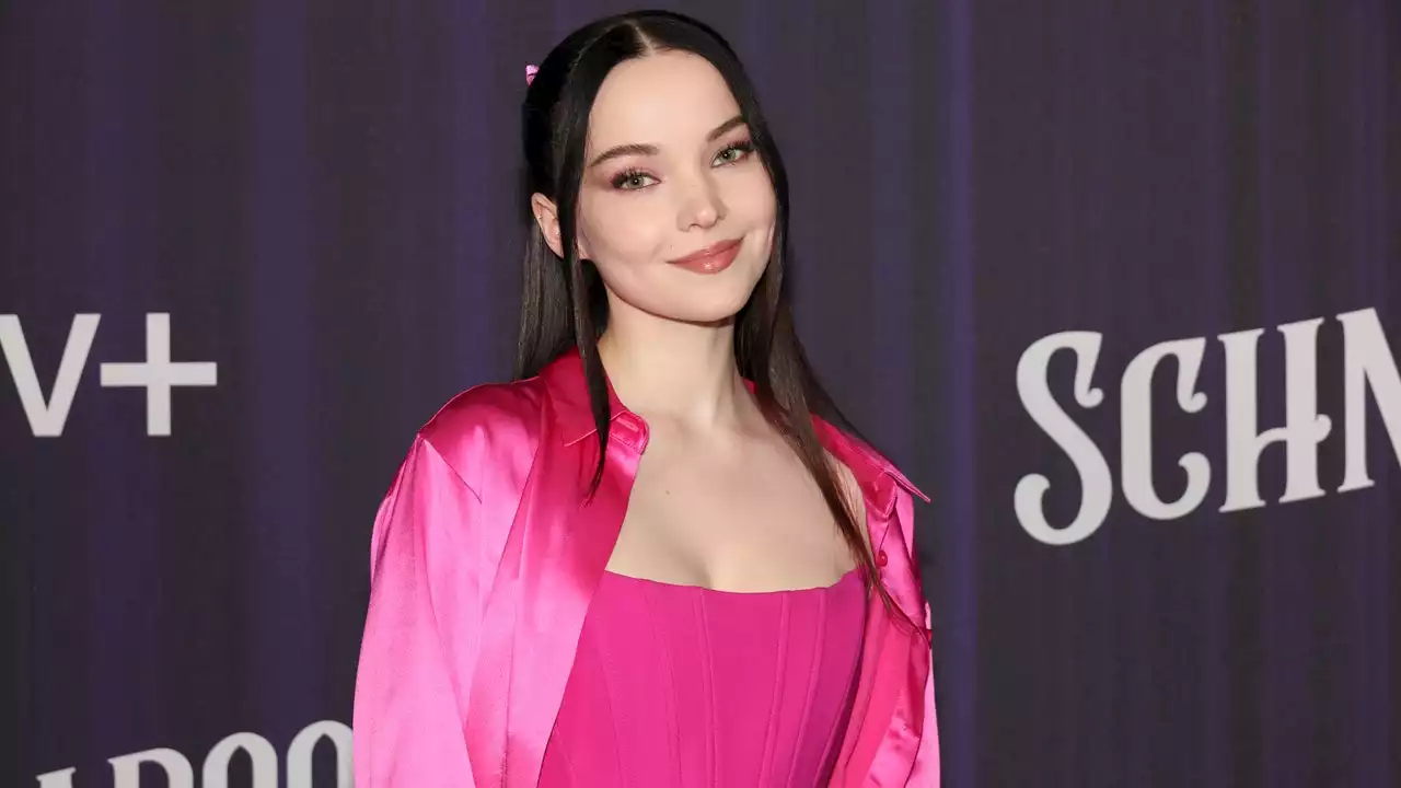 Dove Cameron's Leather Dress & Blunt Bangs Are the Perfect Combo