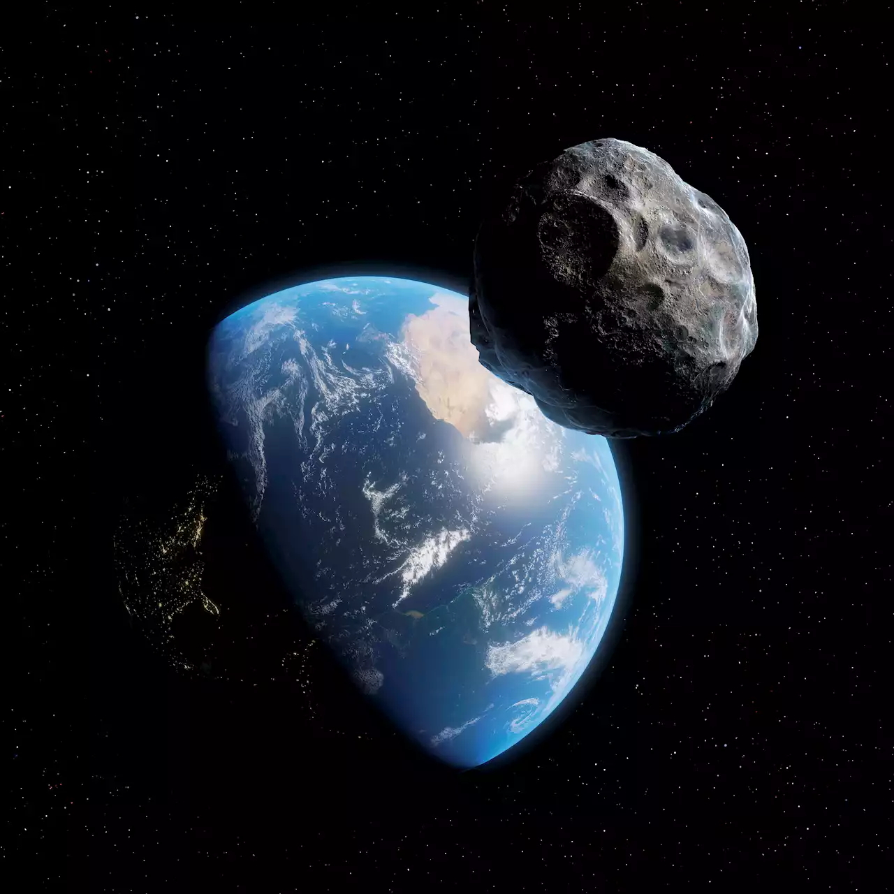 Giant ‘city killer’ asteroid to pass between Earth and the Moon TODAY in cosmic near-miss