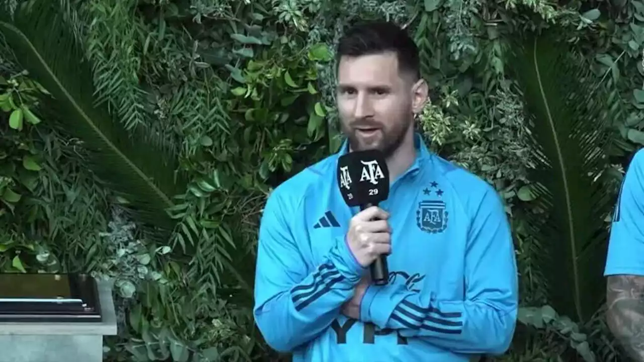 Selección Argentina homenajea a Messi con predio en las instalaciones de la AFA
