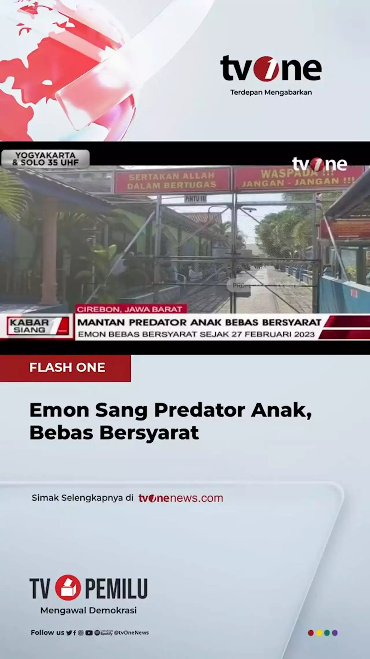 Berkelakuan Baik Selama di Tahanan, Emon Eks Predator Anak Bebas - tvOne