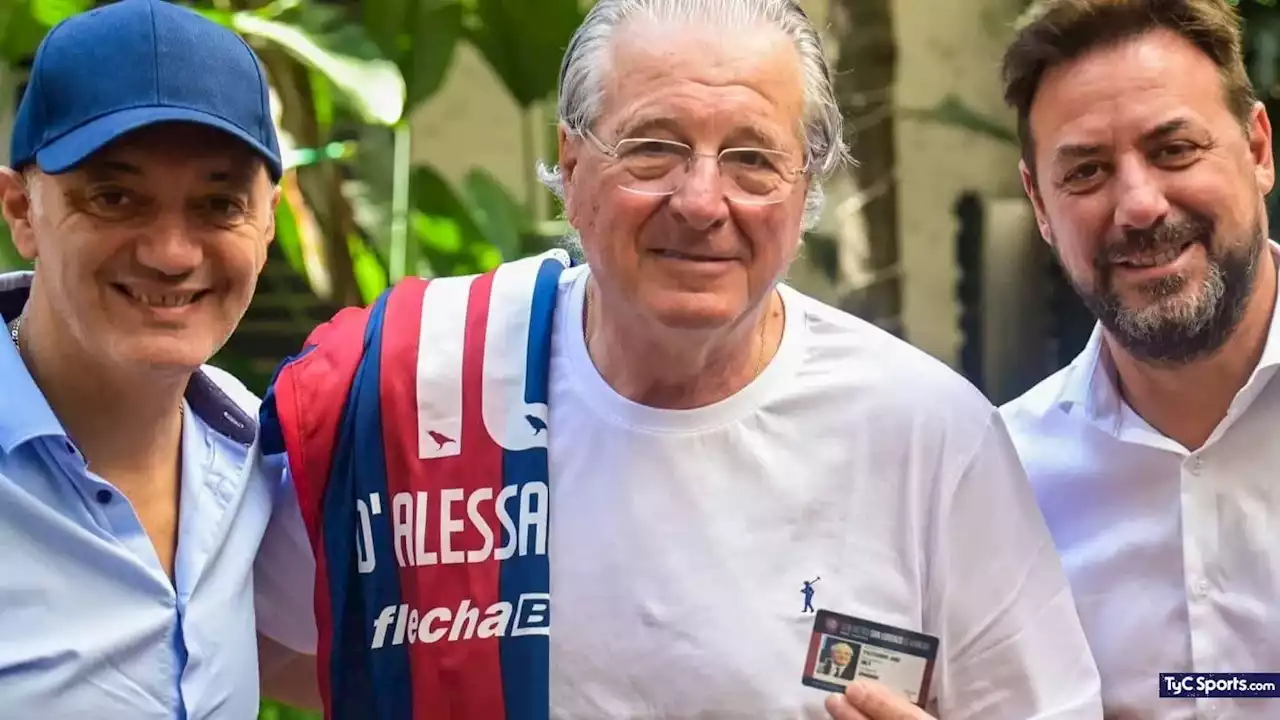 Jorge D'Alessandro fue HOMENAJEADO por San Lorenzo como SOCIO HONORARIO - TyC Sports