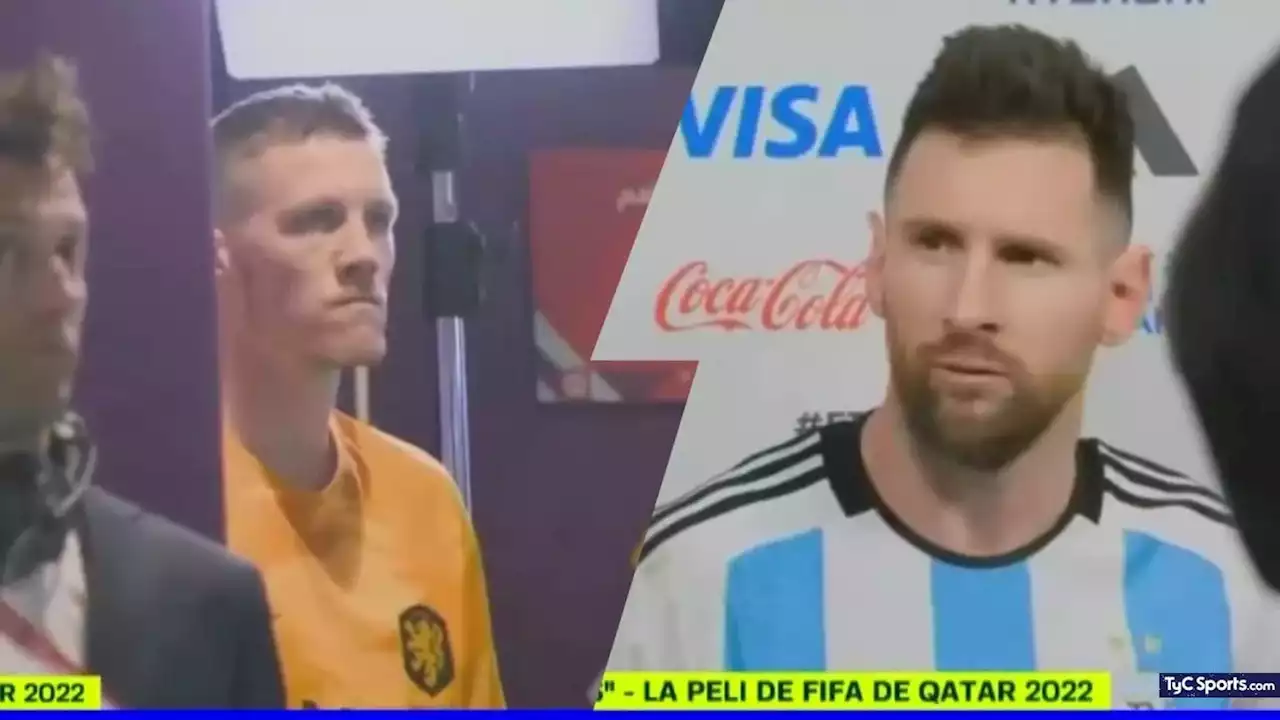 '¿QUÉ MIRÁS, BOBO?', como nunca se vio: Messi, Weghorst y un ángulo INEDITO del cruce - TyC Sports