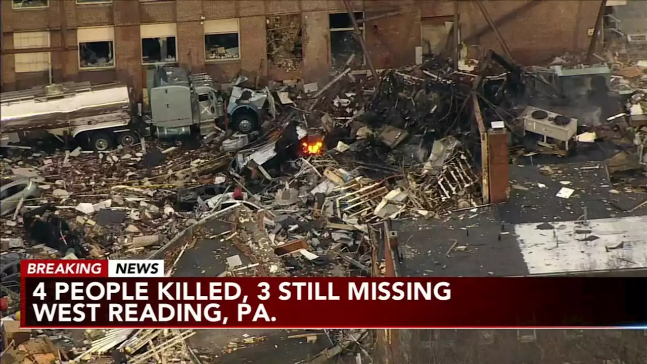 4 killed, 3 missing after devastating chocolate factory explosion in Pennsylvania, officials say