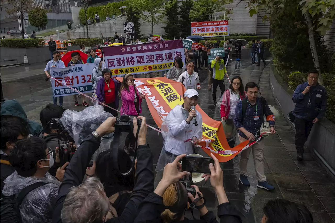 Hong Kongers hold first protest in years under strict rules