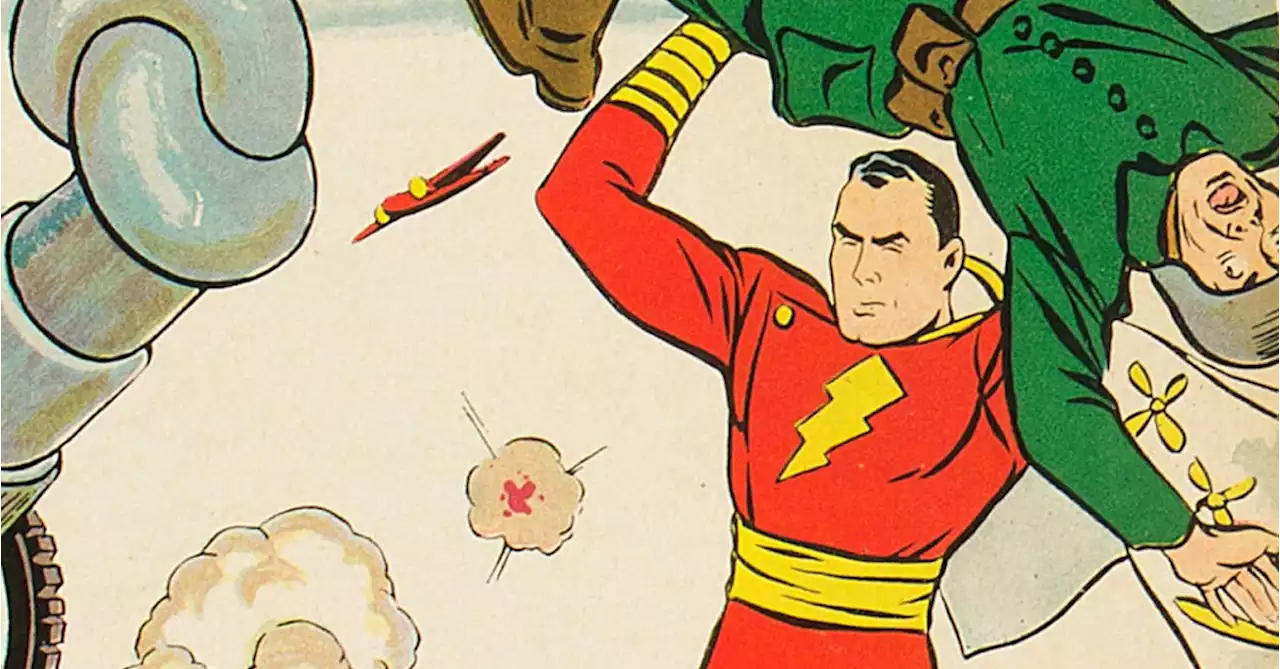 Sivana vs Captain Marvel & America in early Whiz Comics, at Auction