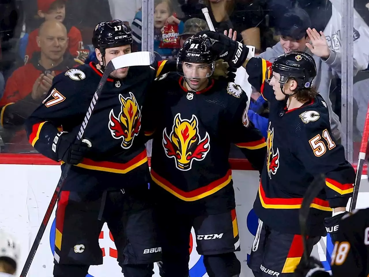 SNAPSHOTS: Kadri scores game-winner as Flames stave off Sharks