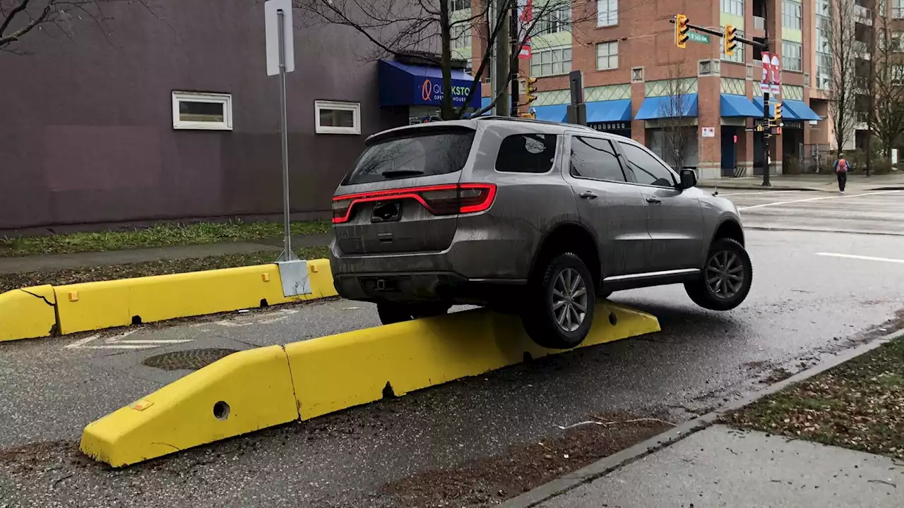 Vancouver's 'Slow Streets' Concrete Barriers Blamed For Causing Car Accidents | Carscoops