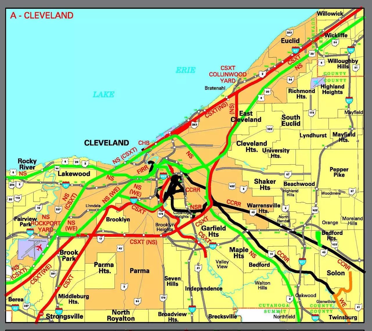 Just how heavy is the train traffic that rolls through Cuyahoga County?