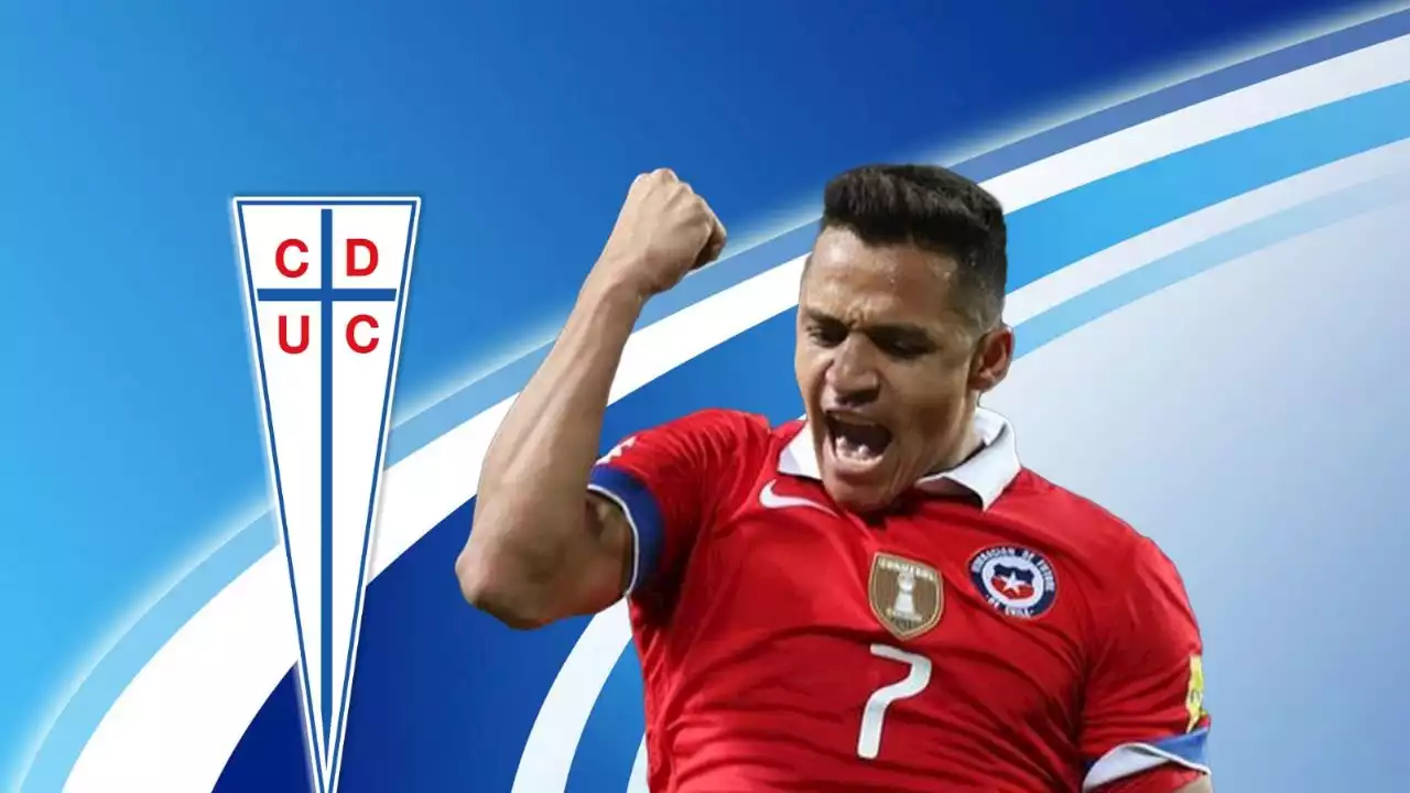 Con la camiseta de Universidad Católica: Alexis Sánchez se vistió de cruzado en su niñez