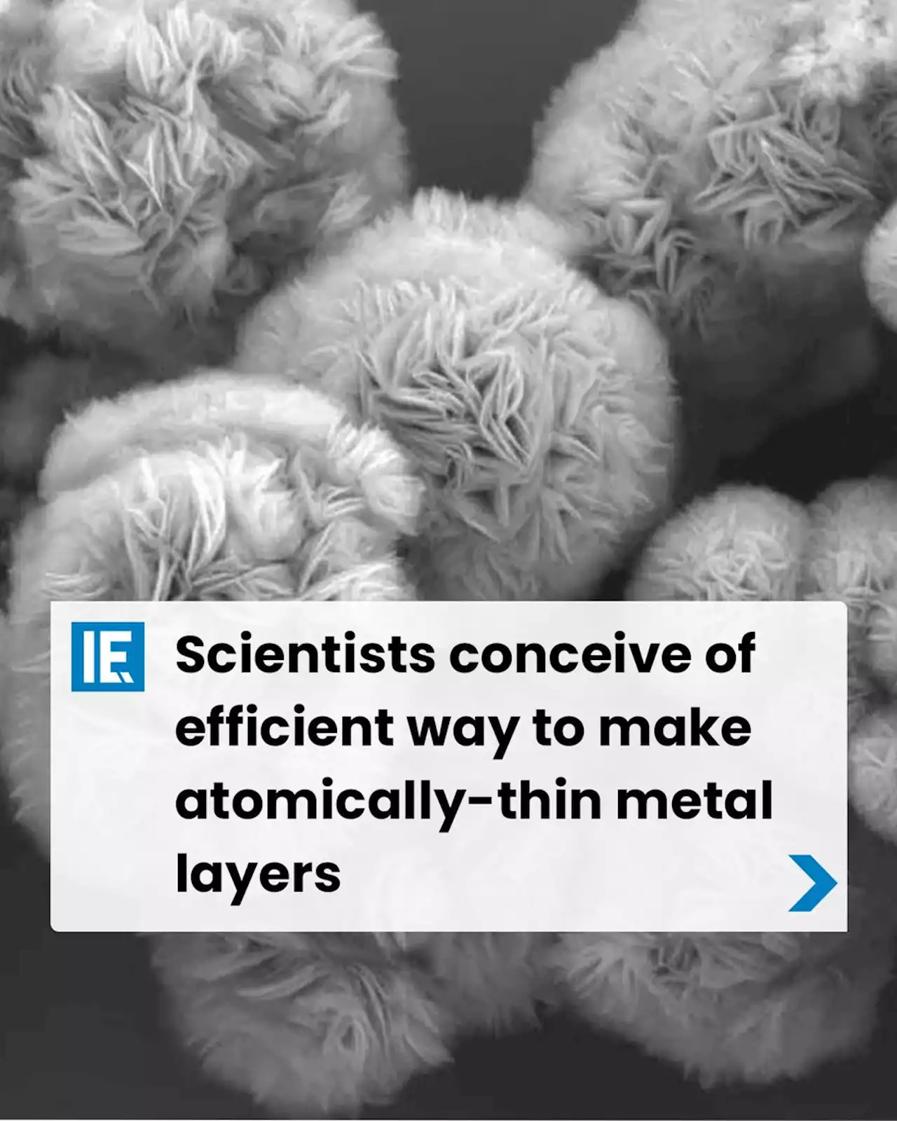 Scientists conceive of efficient way to make atomically-thin metal layers