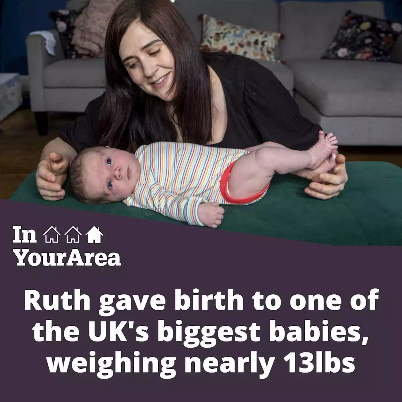 Mum-of-three gives birth to one of UK's biggest babies