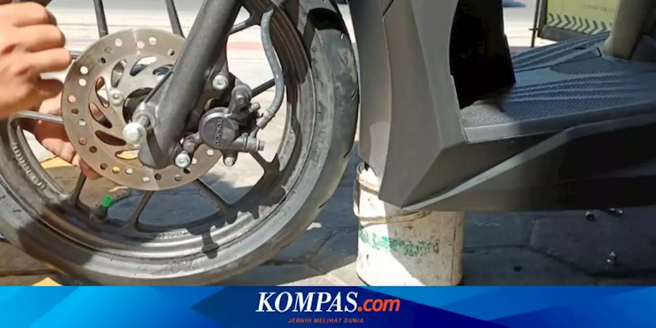 Ban Motor Jangan Sampai Kurang Tekanan Udara, Bisa Meledak