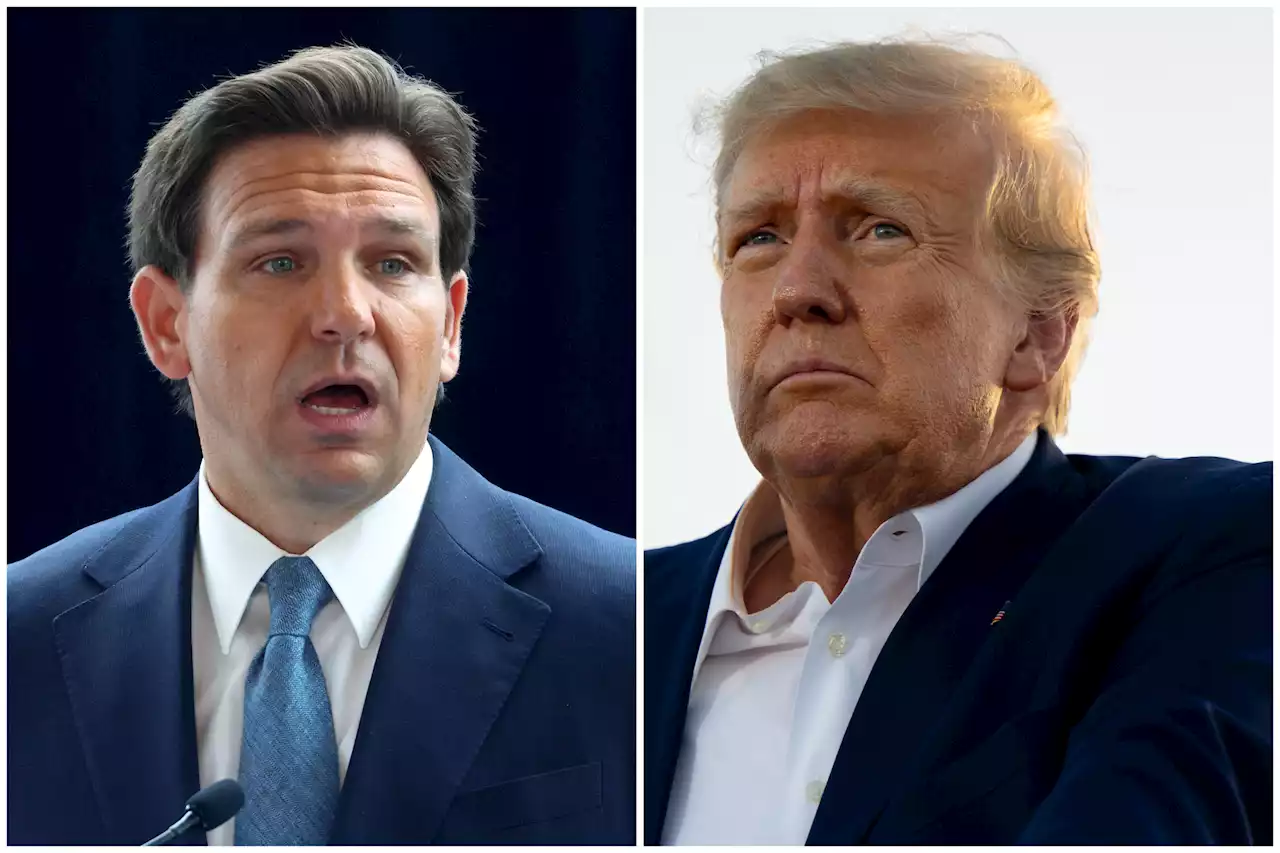 Donald Trump's attacks on DeSantis at rally met with near silence