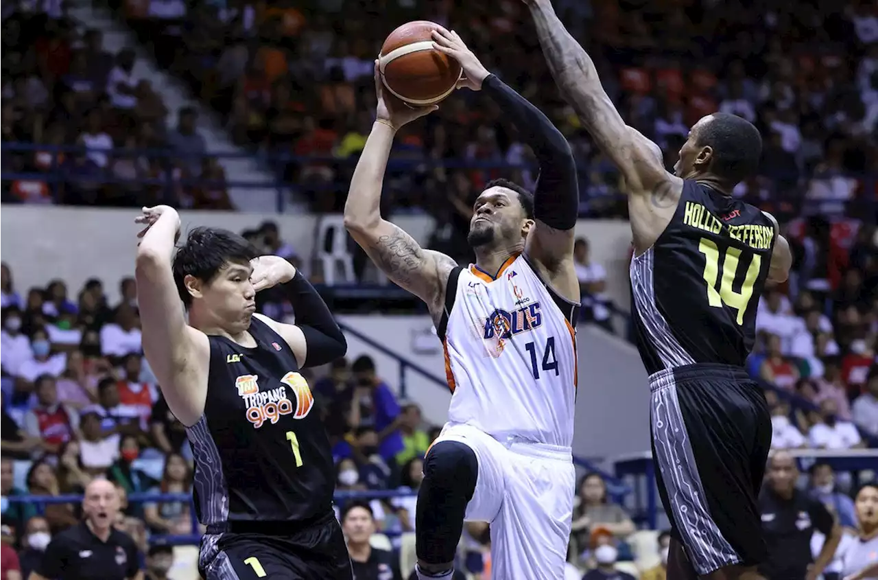 McDaniels dominates as Meralco levels semis vs TNT with OT win