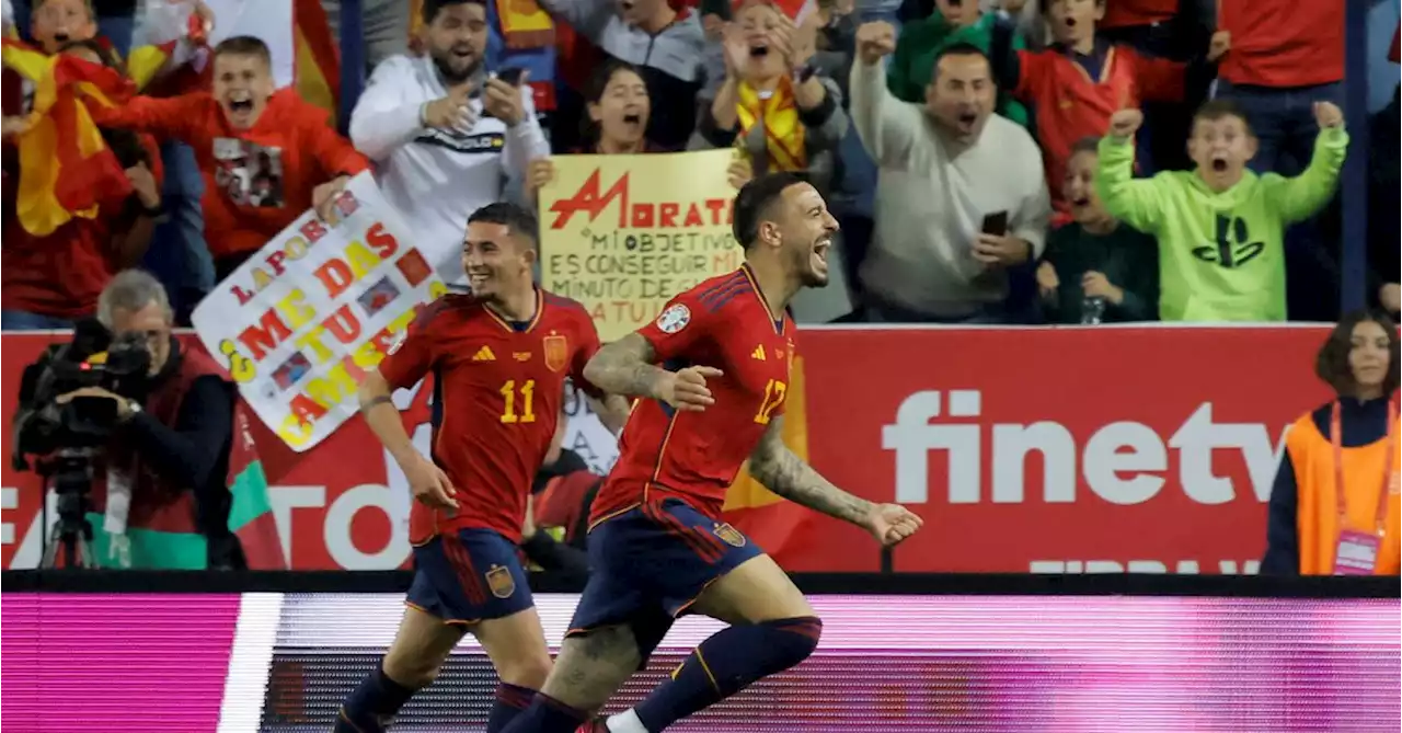 Late Joselu double helps Spain beat Norway 3-0 in Euro qualifier