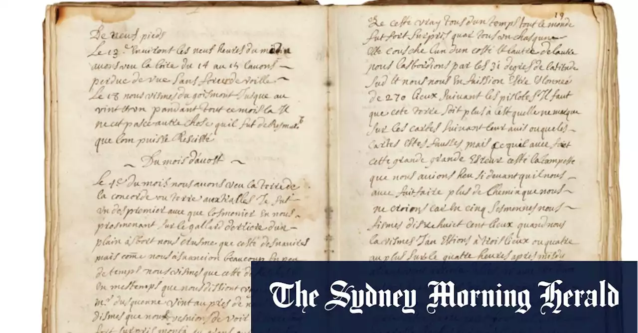 Newly discovered diary records landmark sighting of Australia in 1687