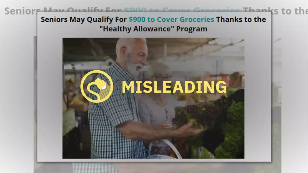 No, Standard Medicare Doesn't Cover 'Grocery Benefit Programs'