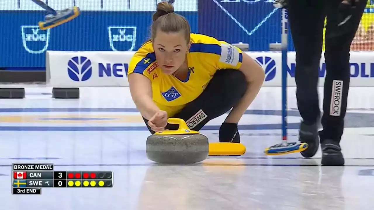 Curling: Bronsmatch i curling-VM – Sverige mot Kanada