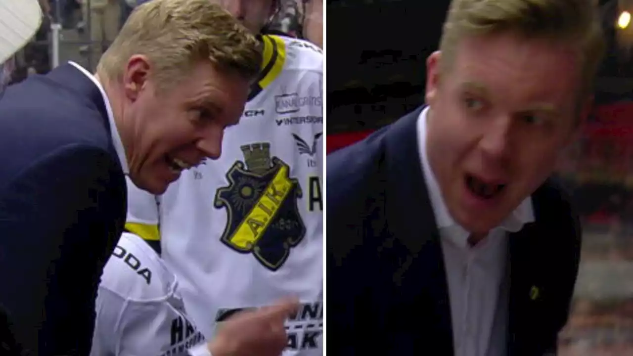 Ishockey: AIK-tränaren anmäls efter ordern: Spela fult