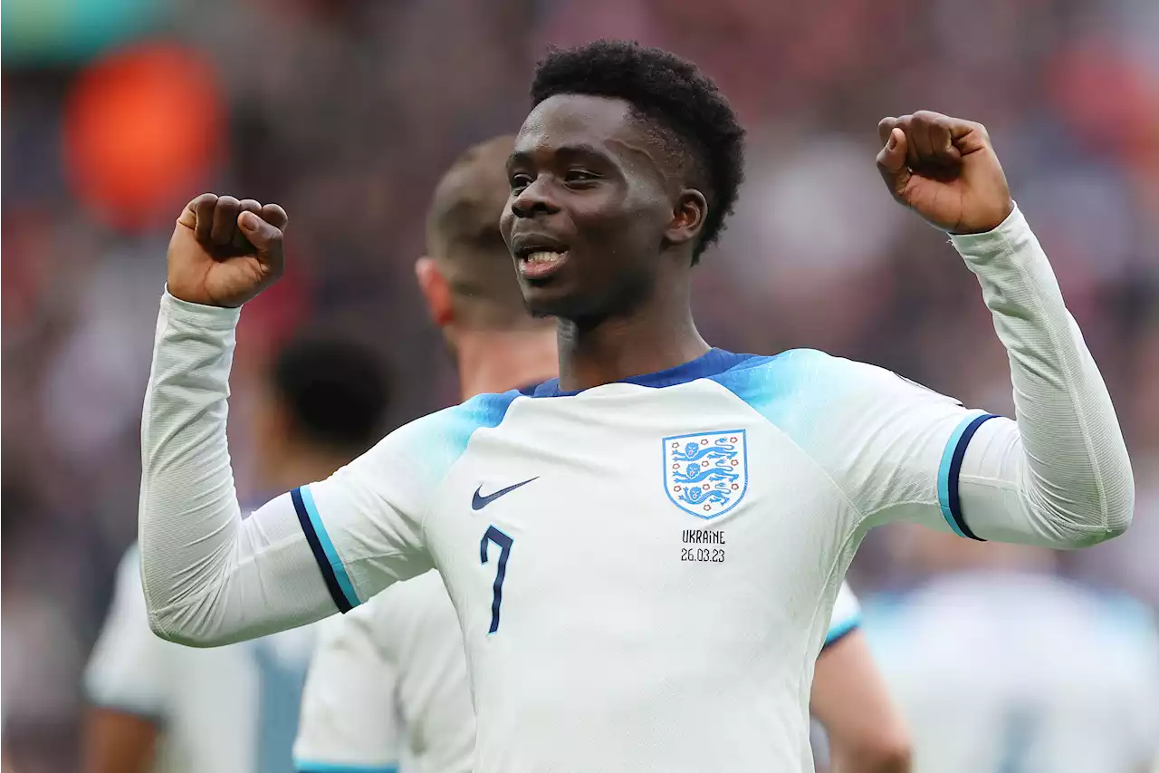 Saka labelled 'player of the season' as Arsenal star nets 'world-class' goal for England