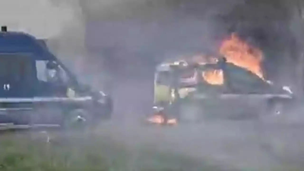 Video: serios incidentes en Francia en una protesta contra un depósito de agua