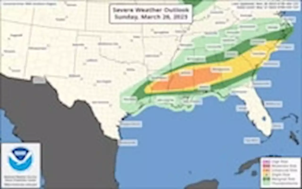 Strong tornadoes, damaging hail could hit Mississippi and the South again