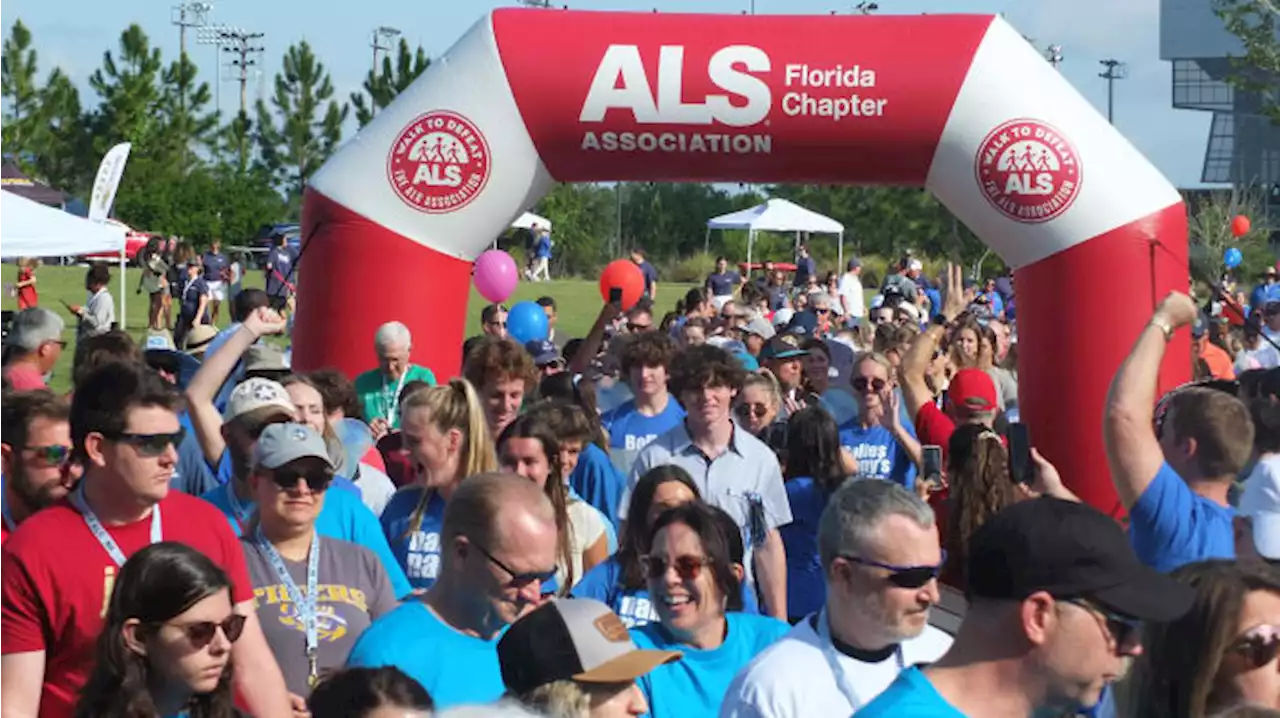 Hundreds hope to help find a cure for ALS — one step at a time