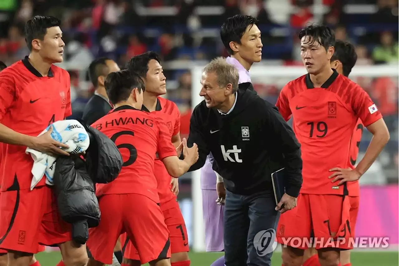 첫선 보인 클린스만호, 28일 우루과이 상대…4개월 만에 재격돌 | 연합뉴스