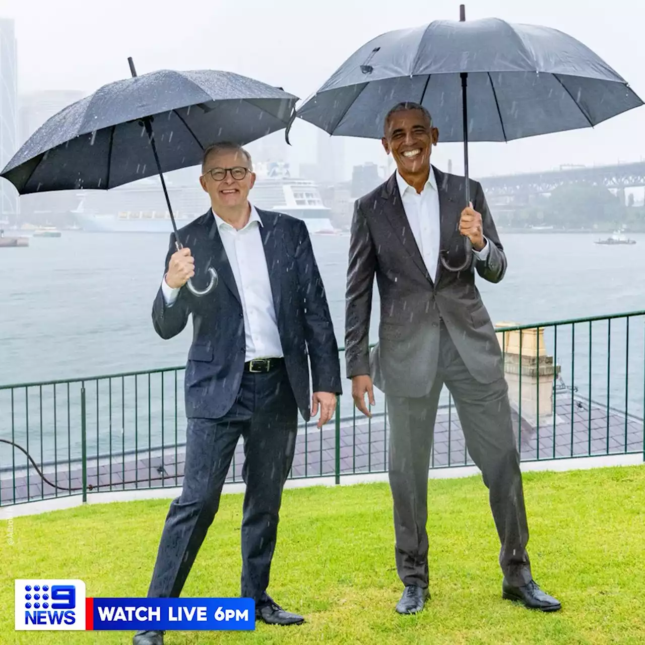 Barack and Michelle Obama touch down in Sydney ahead of speaking tour