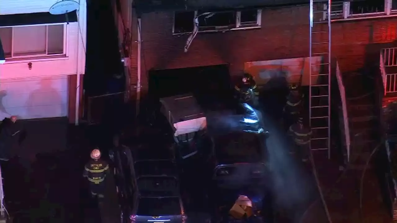 1 firefighter hurt battling West New York, New Jersey house fire