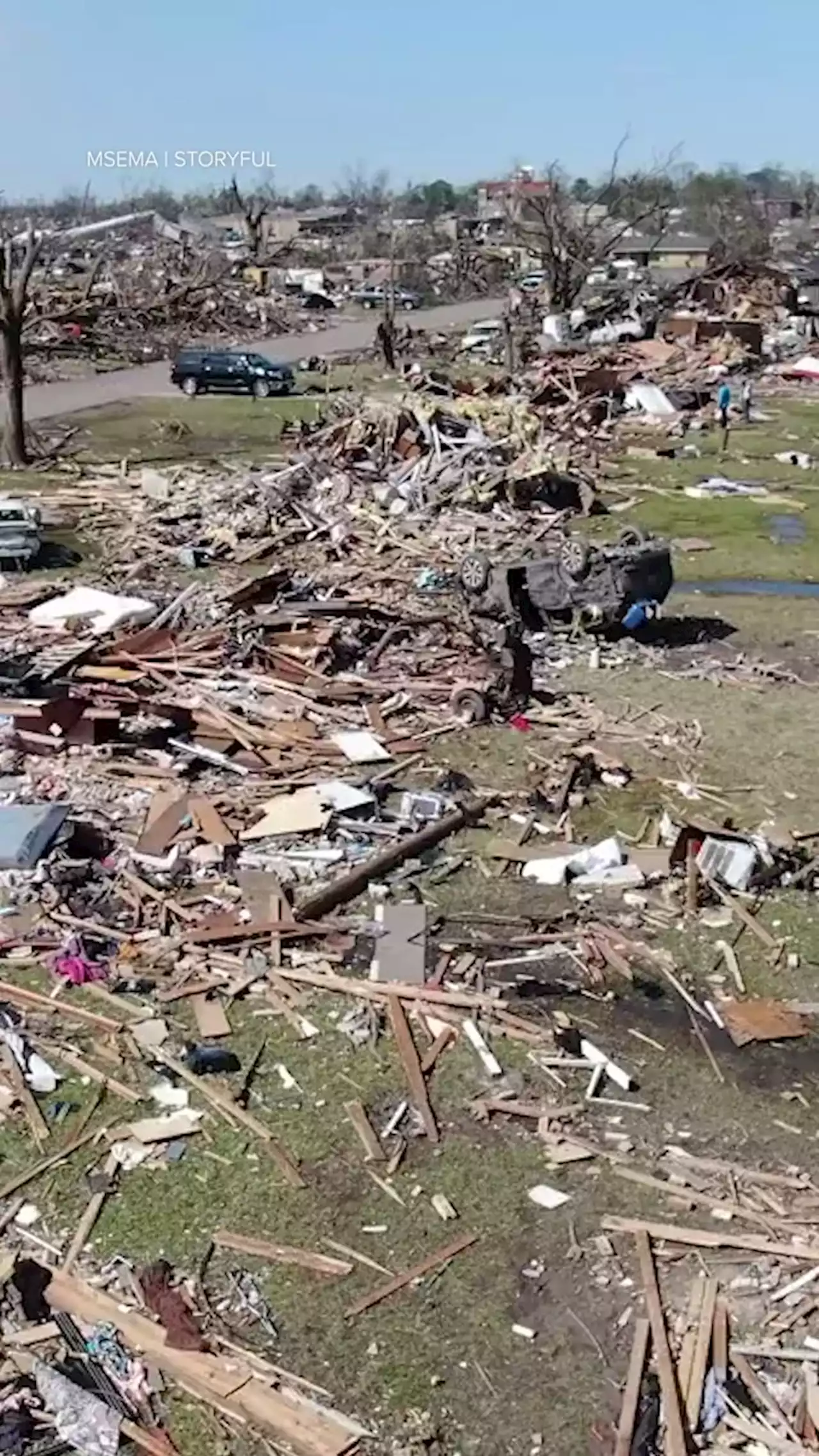 South reels from deadly tornado outbreak; 2-year-old among the 22 dead in Mississippi