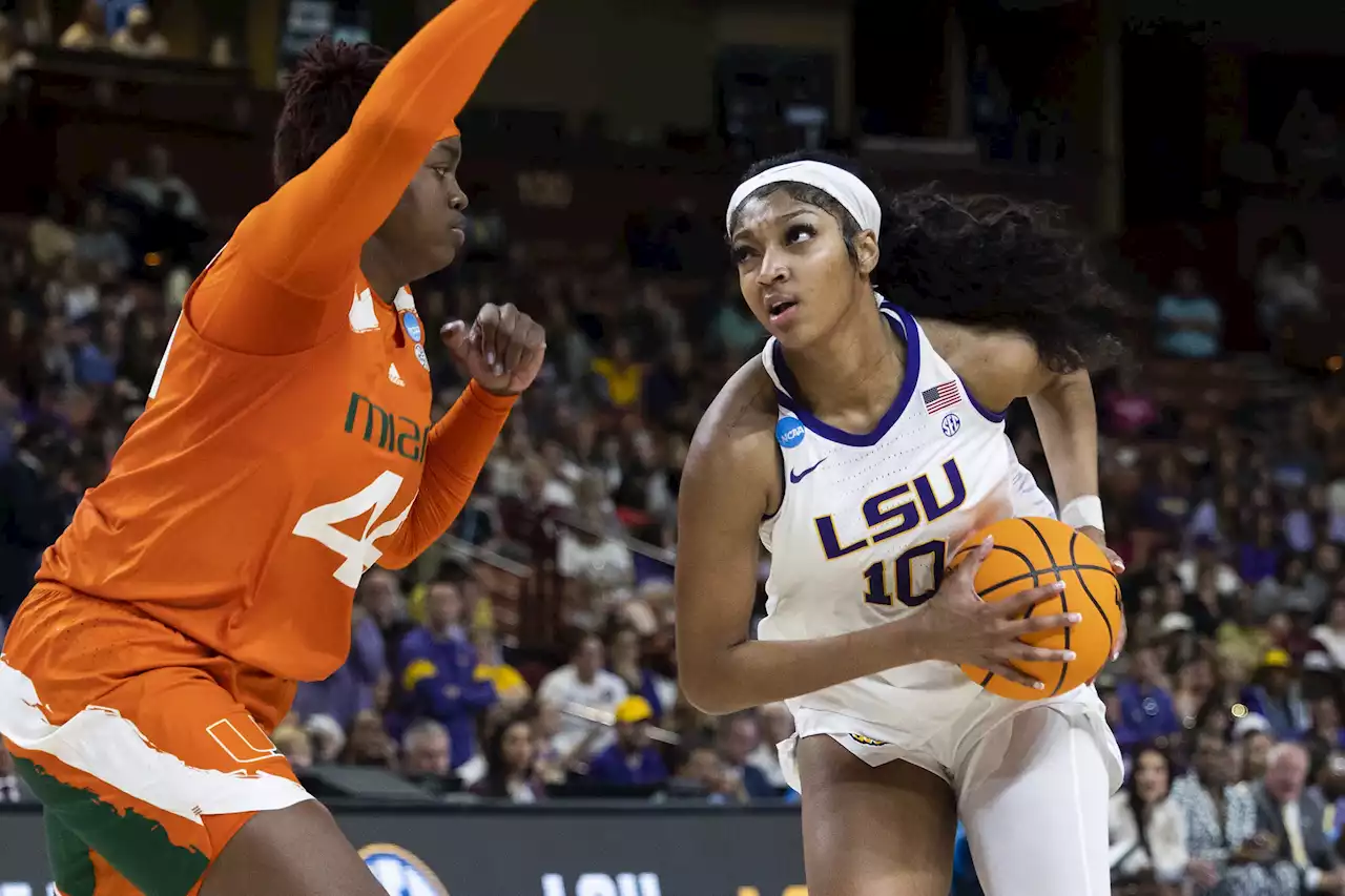 Reese, LSU women push past Miami 54-42 to reach Final Four