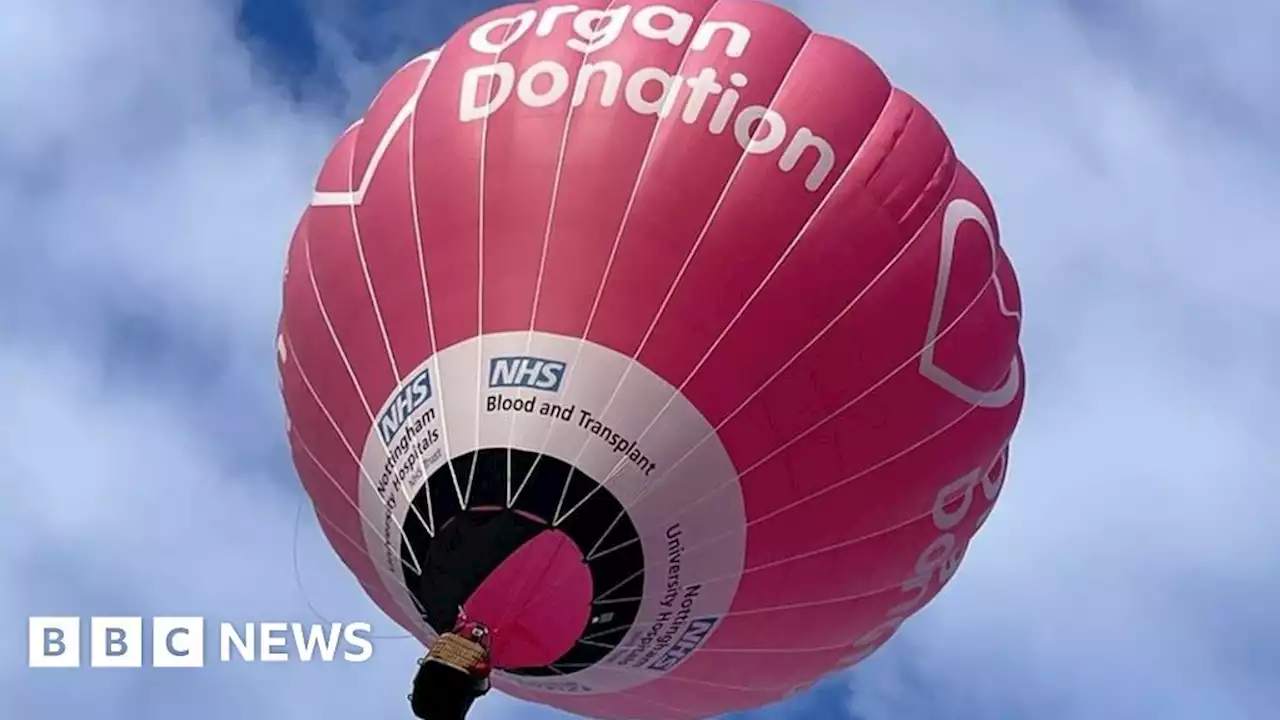 Nottingham hot air balloon launched in organ donation push