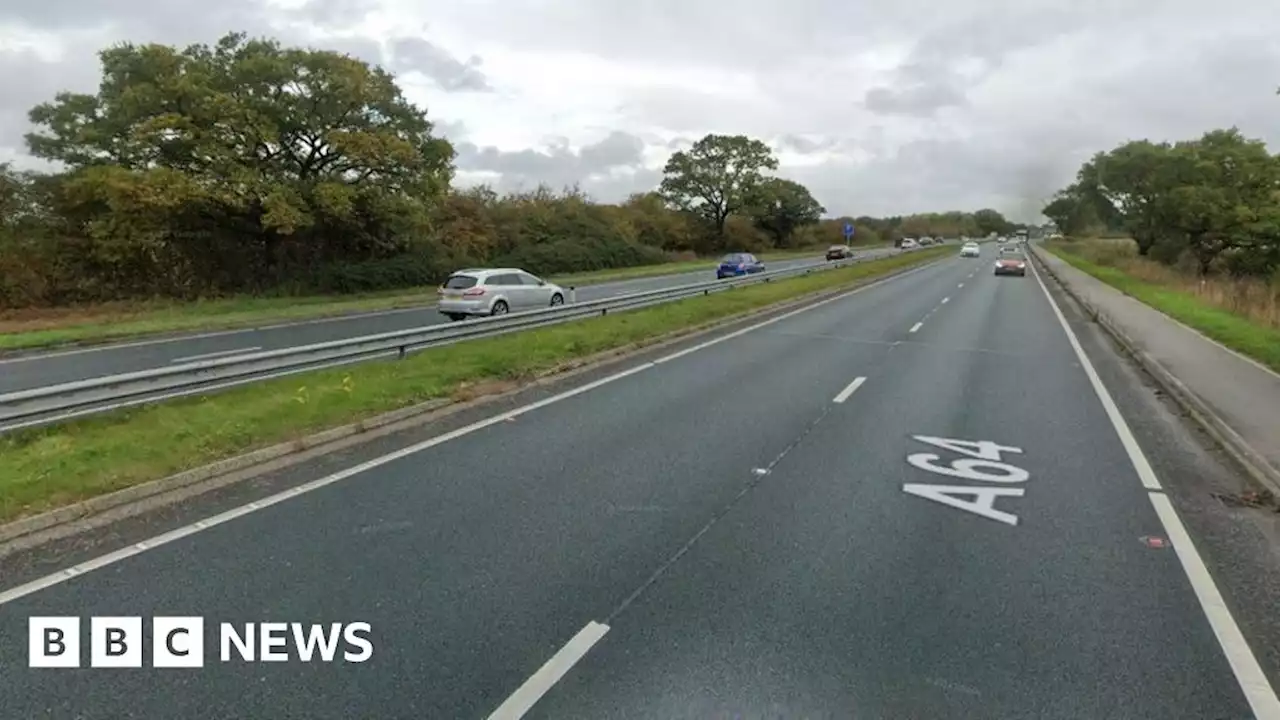 A64 crash: Teenager dies after being hit by car in early hours