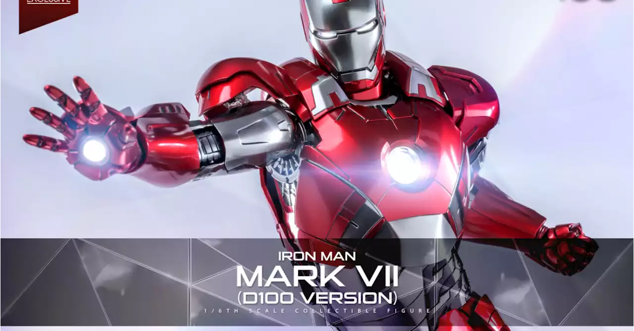 Hot Toys Deploys New Exclusive Iron Man Mark VII Disney 100 Figure