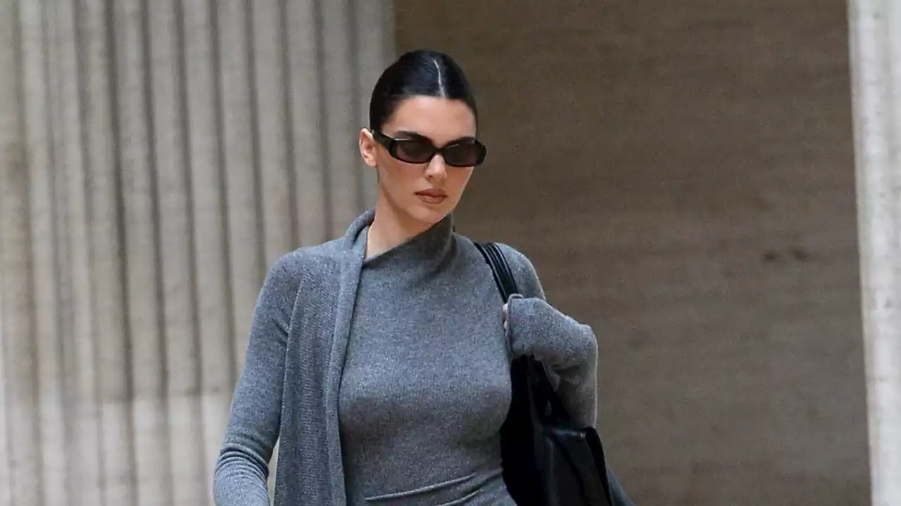 Kendall Jenner Finds An Extremely Chic Jumper Dress For Spring