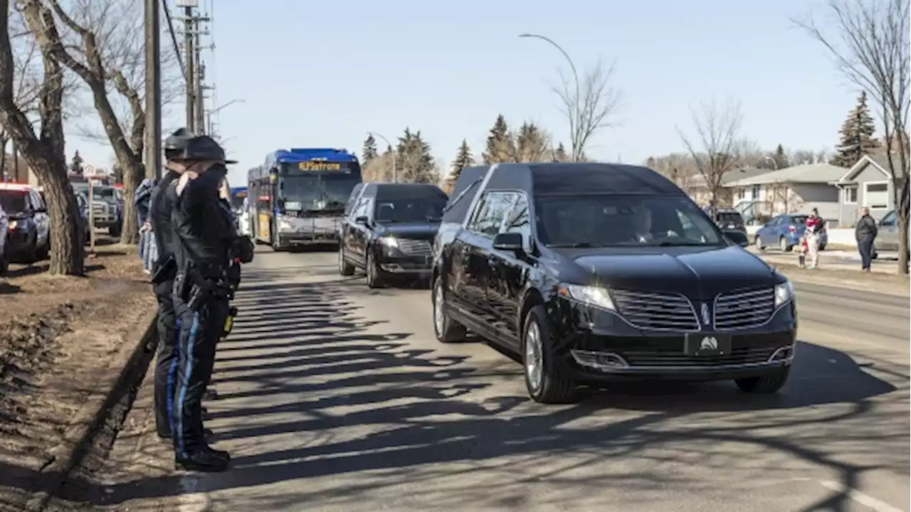 Funeral for two Edmonton police officers shot and killed responding to family dispute