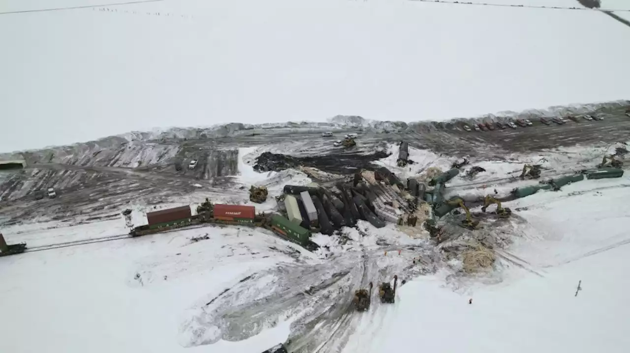 Canadian Pacific train derails in rural North Dakota and spills chemical