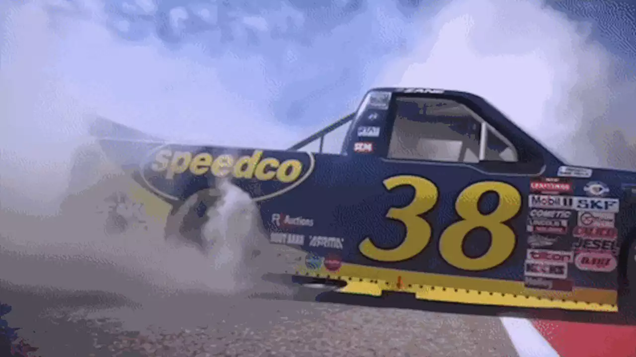 Here's why Zane Smith's NASCAR truck caught fire during his victory burnout