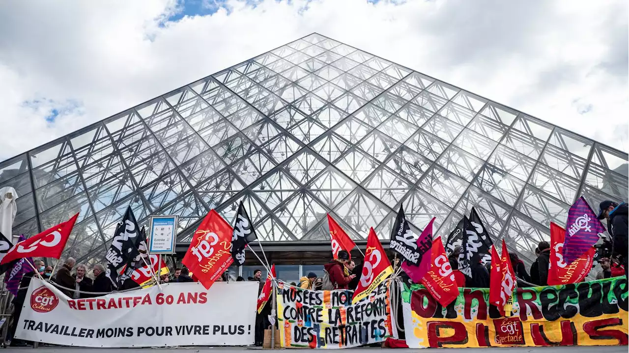 Réforme des retraites : le musée du Louvre bloqué depuis lundi matin par des grévistes