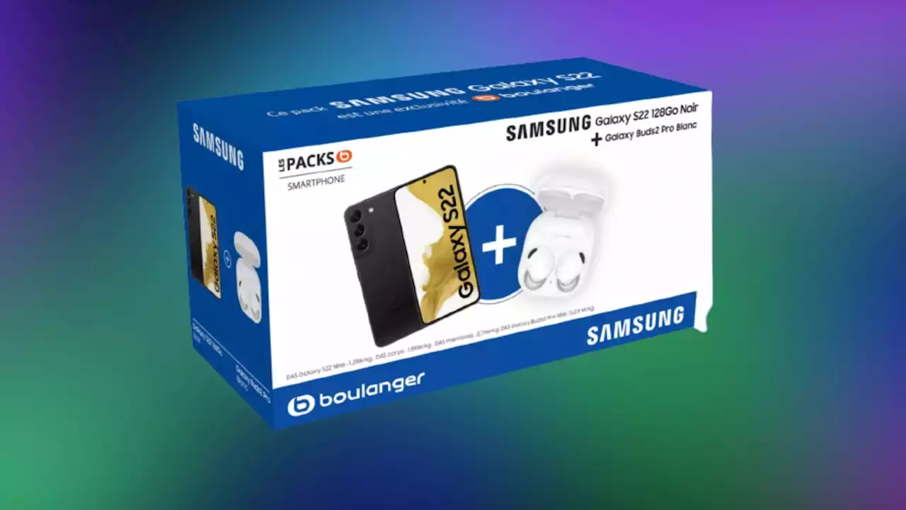 Le Samsung Galaxy S22 devient une affaire en or grâce à ce pack chez Boulanger