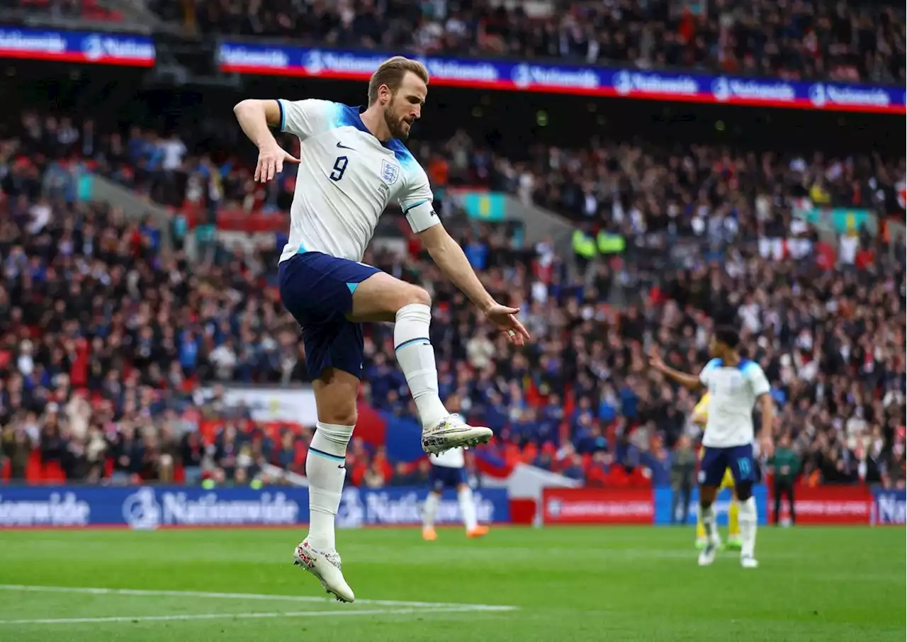 Harry Kane extends England goals record in 2-0 win against Ukraine