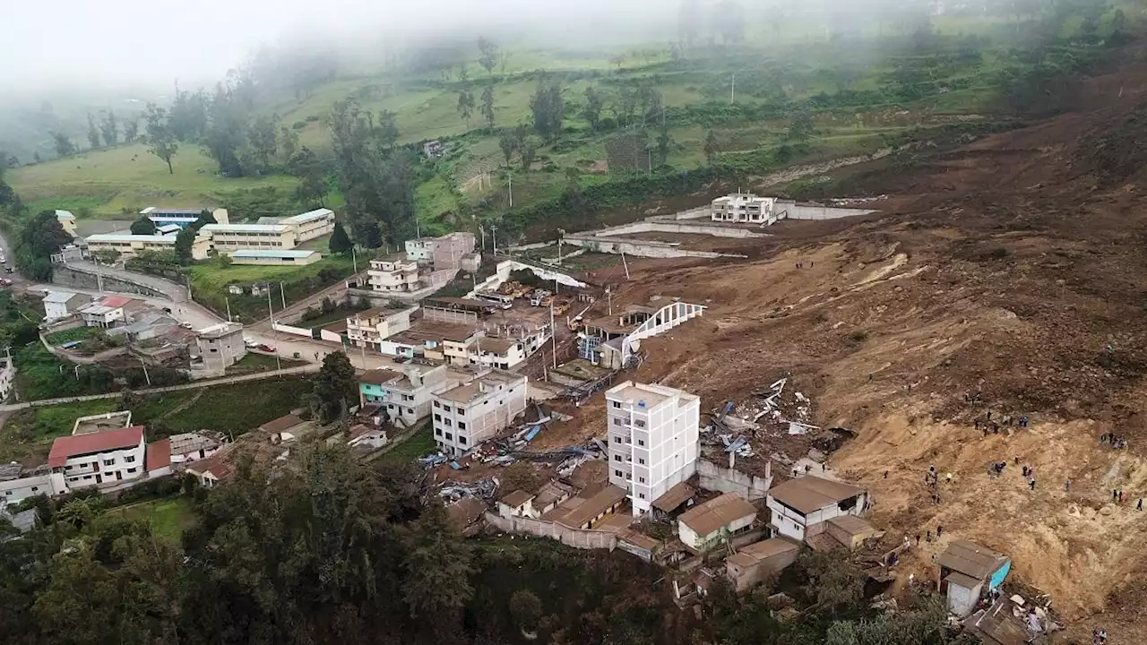 Landslide kills at least 16 in Ecuador’s Andes