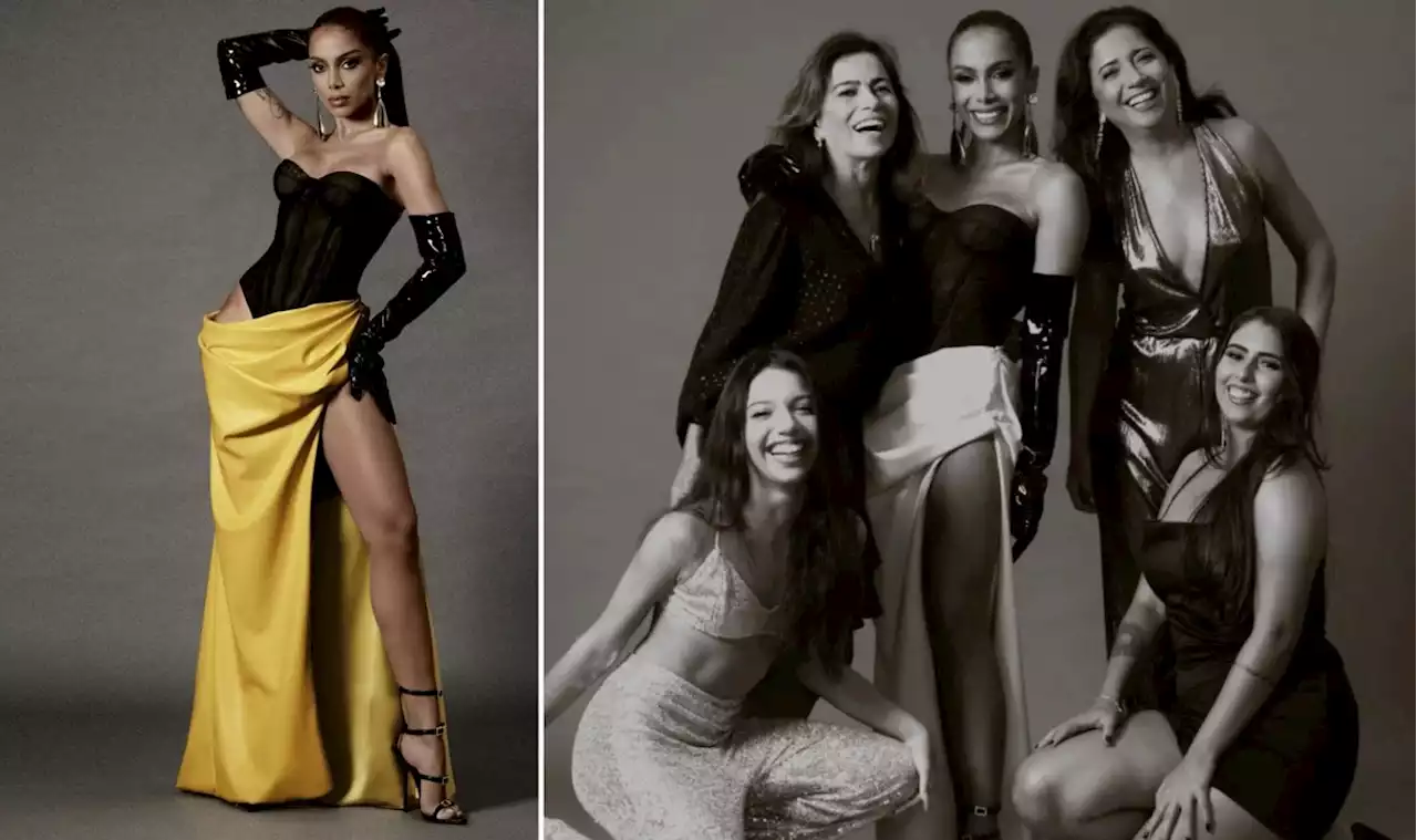 Anitta posa com as mulheres da sua família em registro raro