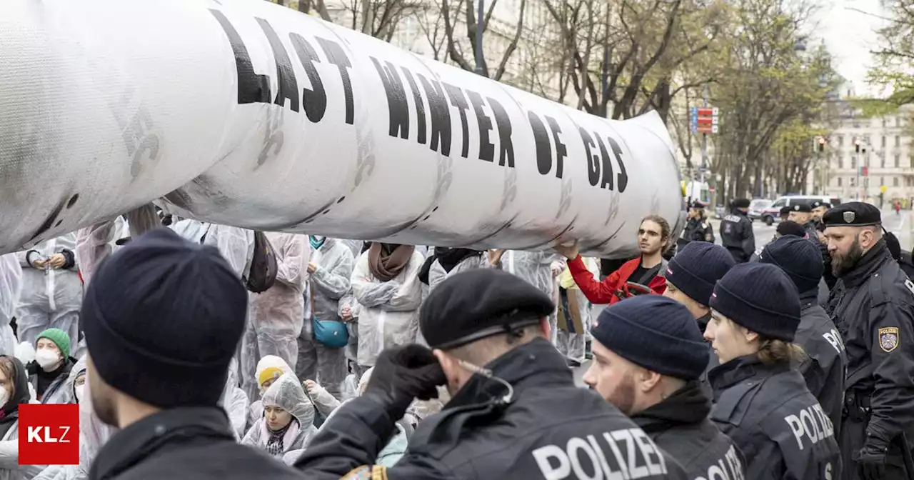 Großer Polizeieinsatz: Proteste gegen Wiener Gaskonferenz zum Teil gewaltsam aufgelöst | Kleine Zeitung