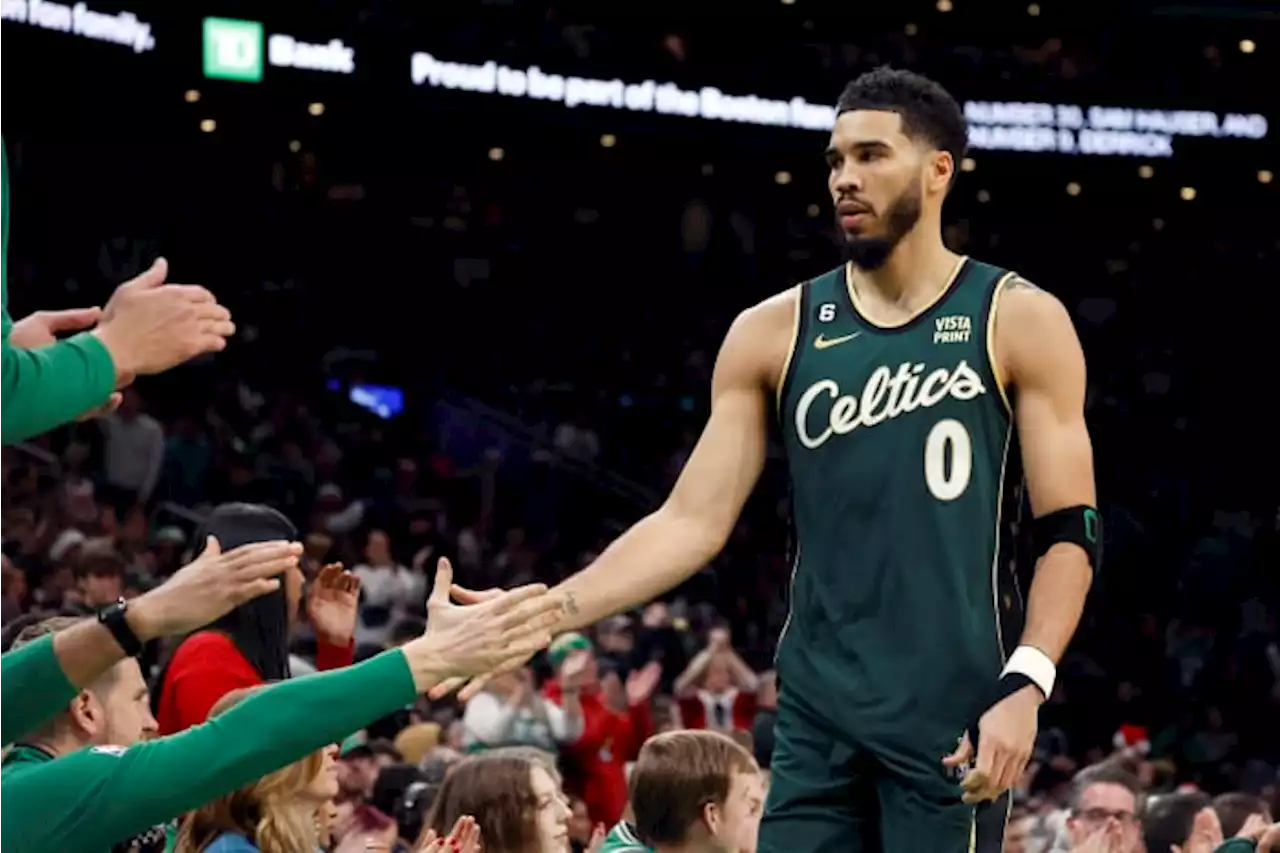 Celtics star Tatum sidelined vs. Spurs with hip contusion