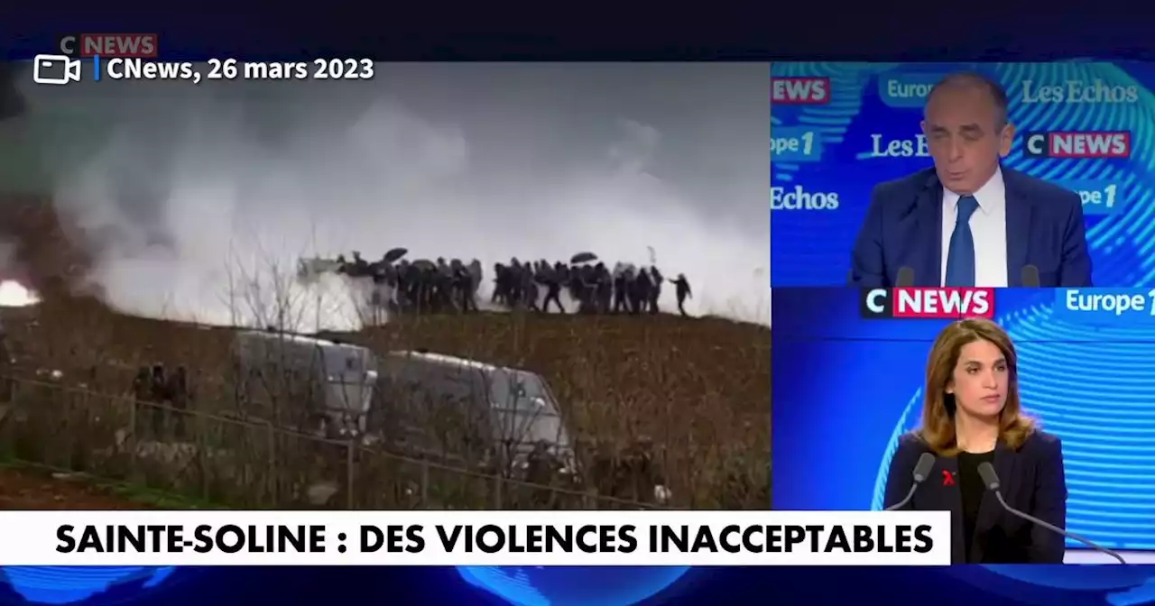 Manifestations violentes : pour Zemmour, le principal responsable de ce «climat» est Jean-Luc Mélenchon