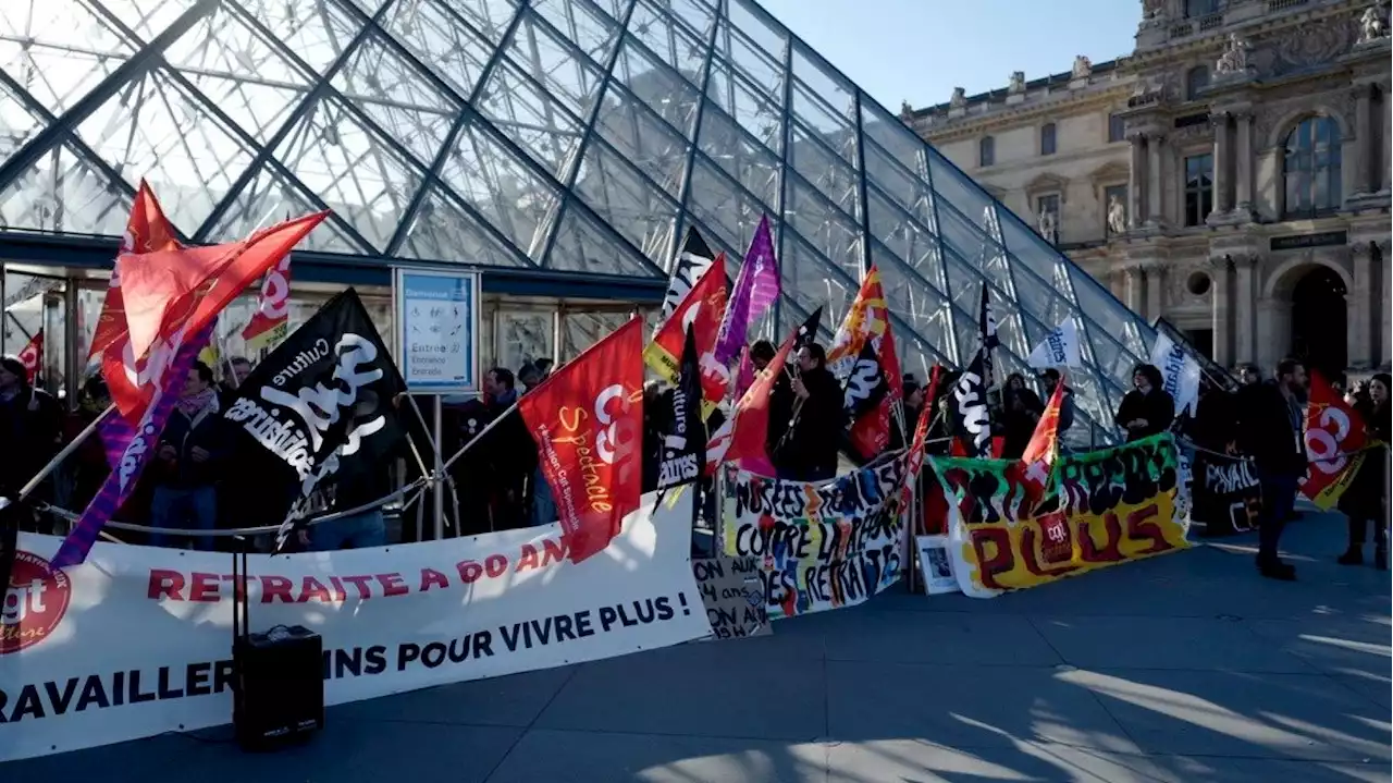 Le Musée du Louvre temporairement fermé en raison d’une action contre la réforme des retraites